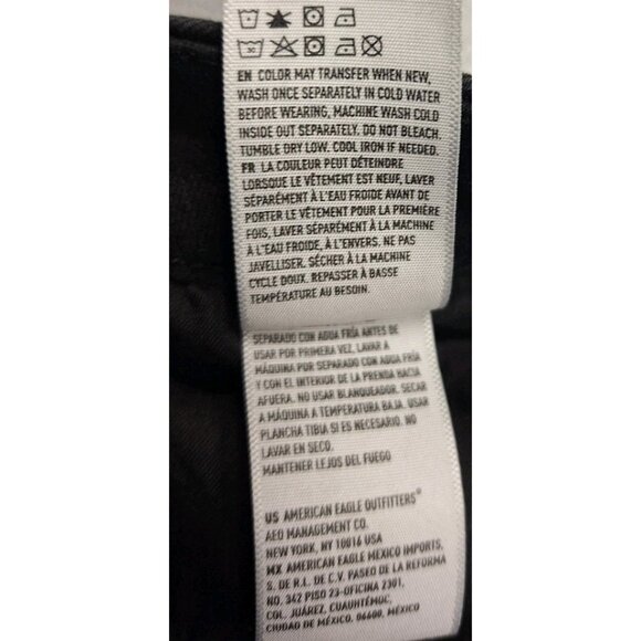 American Eagle Womens Black Size 20 Ne(x)t Level Stretch Jeans 40x30 Curvy - Picture 7 of 7